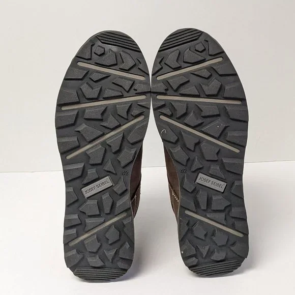 Josef Seibel Raymond Waterproof Sneakers, Brown Leather, Men's 42 EU (8.5-9)